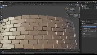 Стена из кирпича в Blender