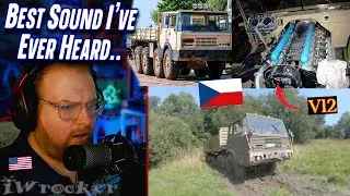 American Reacts to The TATRA 813 - V12 Pure Sound & Offroad