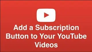 How to add subscribe button for you tube video/Watch my video and/ subscribe to my channel /..