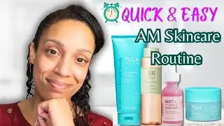 EASY AM SKINCARE ROUTINE + Tips for HEALTHY GLOWING SKIN! LAZY SKINCARE ROUTINE!