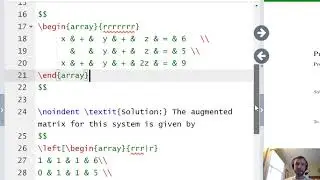 Arrays in LaTeX