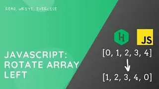 Left rotate array HackerRank problem JavaScript solution