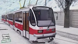 MTA Province. Катаемся на трамвае УТМ по Провинции. Забрали права на трамвай.