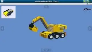 Как сделать мини экскаватор из Lego [Версия #2]