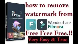 how to Remove Watermark in Wondershare Filmora FOR FREE! | Wondershare Hack | Register Key