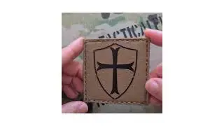 Crusader Cross Laser Cut Patch