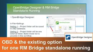 01 OBD and the existing option for one RM Bridge standalone running N1