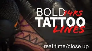 Struggling with Tattoo Lines? Watch Bold 14RS Linework Up Close (Real Time & Satisfying)