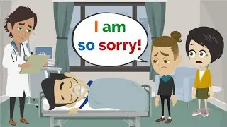 Markus is in the HOSPITAL | Basic English conversation | Learn English | Like English