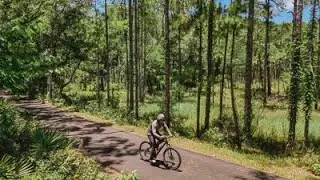 Riding mountain bike in the no-mountain state would be like this with a typical 96°F degree  weather