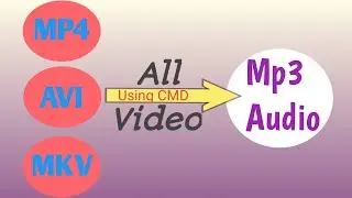 How to convert video to audio from cmd.