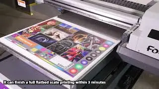 #uv #uvprinter #6090UV  A1 6090 flatbed UV printer with 3pcs Epson I3200 Print heads