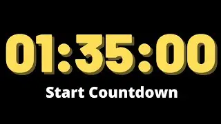 1 Hour 35 Minutes Timer - Countdown Timer 95 Minute - Timer Alarm
