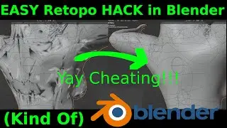 Blender Avoiding Retopology (Sort Of) with Smooth Corrective Modifier | Blender Quick Tip Tutorial