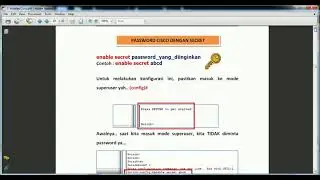 Kelas Cisco Part 7 - Password Secret Pada Cisco Packet Tracer