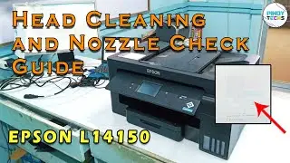 EPSON L14150 EASY Head Cleaning And Nozzle Check | PinoyTechs (Tagalog)