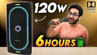 120W Portable Party Speaker BOX - Zebronics Roxor Pro