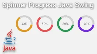 Spinner Progress Animation Custom using Java Swing with FlatLaf