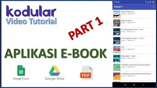 E-BOOK APPLICATION  (SPREADSHEET - KODULAR - GOOGLE DRIVE) PART 1