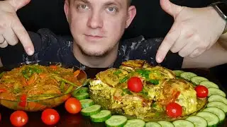 MUKBANG| Лапша по-Азиатски| Мясо с грибами и сыром |Про гадания, Экстрасенсов 