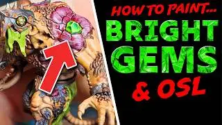 How to Paint BRIGHT gems and GLOW - Plasma, Warpstone, Lenses.