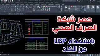 حصر كميات شبكة الصرف (مواسير-مطابق-غرف تفتيش- بالوعات صرف مطر)
