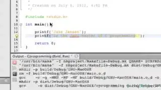 Learn C Programming Tutorial 1 4 Printf Function