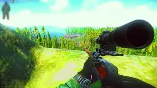 shooter born in heaven on woods with a mosin