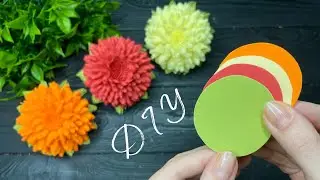 Chrysanthemum from foam sheet Craft Ideas Flowers from foam