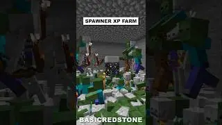 Minecraft Mob Spawner XP Farm! #minecraft #shorts