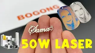 What Can a 50W Laser Engraver Cutter Do? | Best 50 watt Raycus fiber laser marking machine for sale