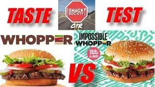 Impossible Whopper vs Original Whopper! CHALLENGE! | 