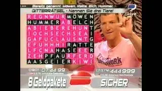 9Live - Max Schradin randaliert im pinken Studio