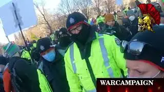 Ottawa Freedom Convoy Counter Protest - Warcampaign Trolls Karen Protesters (Two OPS Encounters):