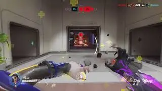 Нервный матч в Overwatch.
