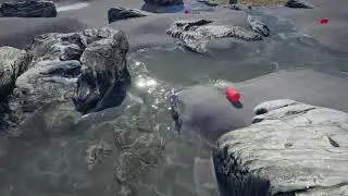 Water filling Gaps in Unreal Engine, NinjaLIVE 2.0 pre-alpha