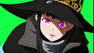 Fire Force Maki Green Screen