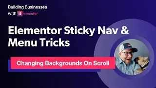 Menu Background Color Change On Scroll With Elementor's Sticky Header