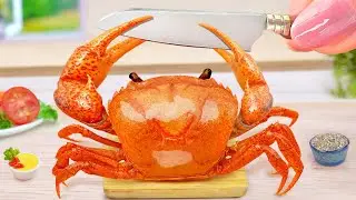 Catch And Cook BEST EVER Spicy Miniature Singapore Chilli Crab Recipe 🦀Mini Yummy ASMR Cooking Video