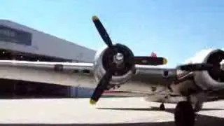 B-17G Flying Fortress engine start-up and taxi