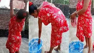 Housewife Washing cholths Desivlog// Nighty Tuck// #desilifestylevlog #cleaning_vlog #viralvideo