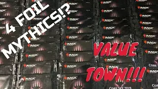 MTG CORE 19 STANDARD SHOWDOWN PACKS! 50!!!! WE HIT THE JACKPOT! 🤑