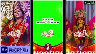 Navratri Special✨Latest Mata Rani Status⚜️Green Screen & AE Project 🆓Download Link Below👇#GreenPrism
