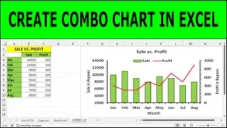 Excel Combo Chart: How to Add a Secondary Axis | combo chart in excel | combo chart