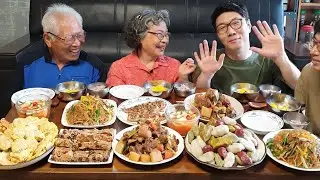 [추석음식 1탄] 명절음식 총출동~! (오색송편, 동그랑땡, 동태전, 꼬치전, 토란국, 갈비찜, 잡채, 약식, 나박김치, 가자미찜, 수정과) korean food mukbang