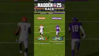 Ja'Marr Chase vs. Justin Jefferson Race | Madden 25 PS5