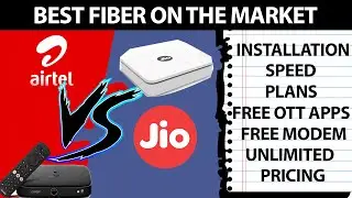 Jio Fiber vs Airtel Xtreme Everything Compared!!! (Installation, Pricing, Plans)
