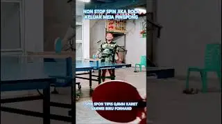 Spin spon tipis sanwei biru 0,8mm forhand #shortvideo #subscribe #pingpong