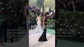 Kendall Jenner's 2024 Met Gala outfit details ✨🖤🪽 #kendalljenner #metgala #metgala2024 #supermodel
