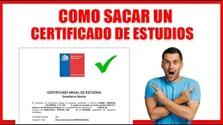 ✅ HOW TO GET A STUDY CERTIFICATE ONLINE IN CHILE